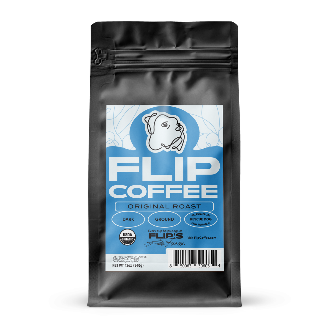 Dark Roast USDA Organic 12 oz Coffee Bag