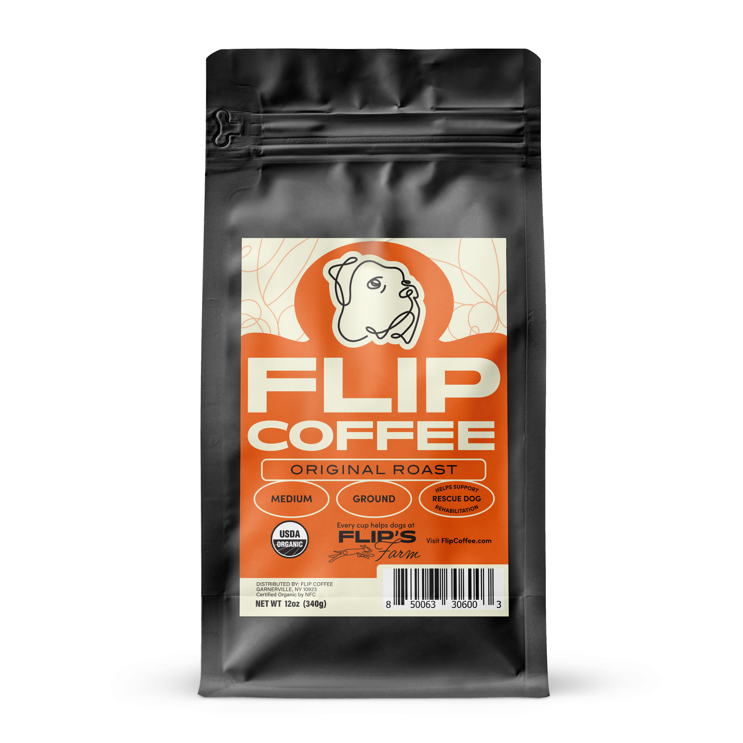 Medium Roast USDA Organic 12 oz  Coffee Bag