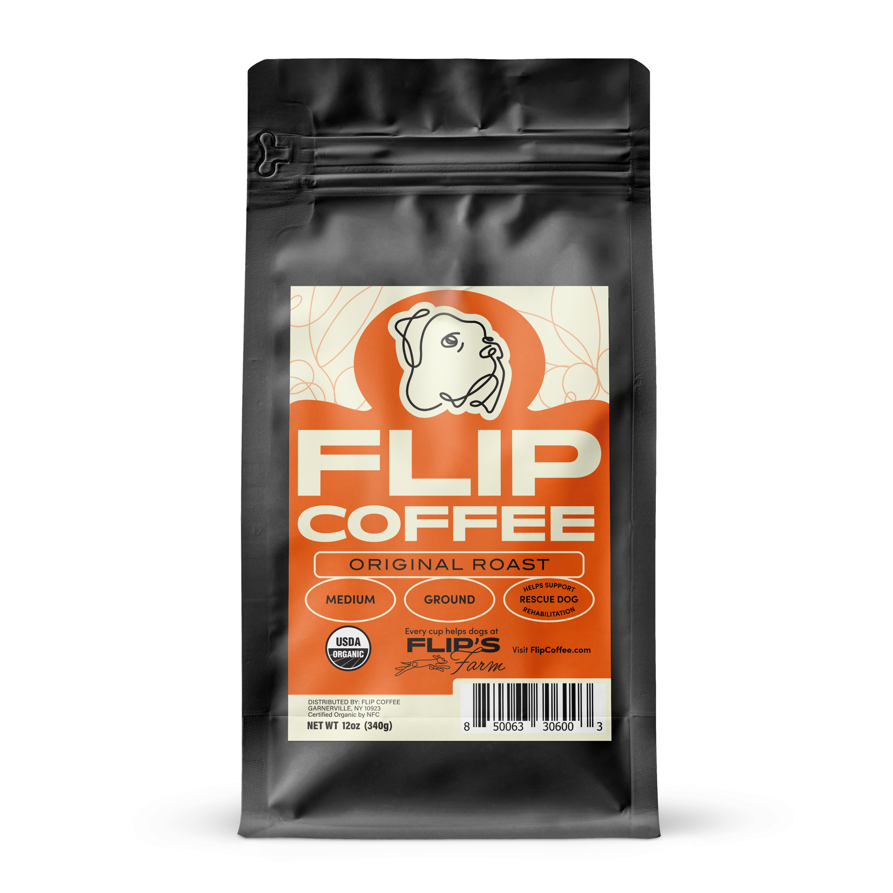 Medium Roast USDA Organic 12 oz Coffee Bag
