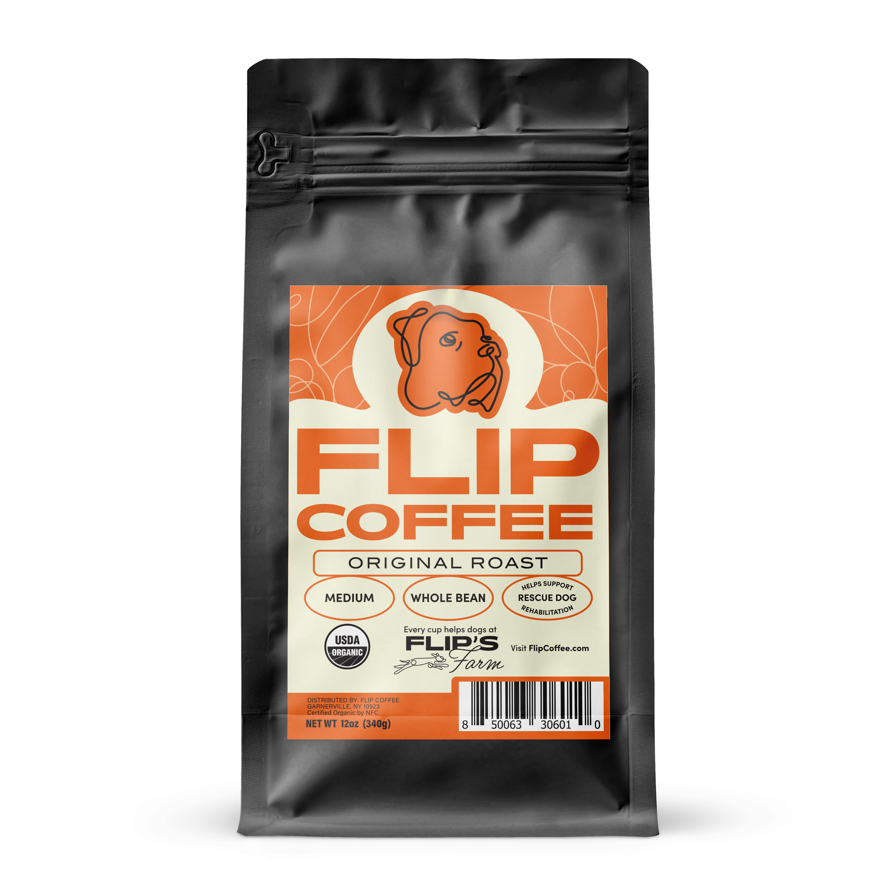 Medium Roast USDA Organic 12 oz Coffee Bag