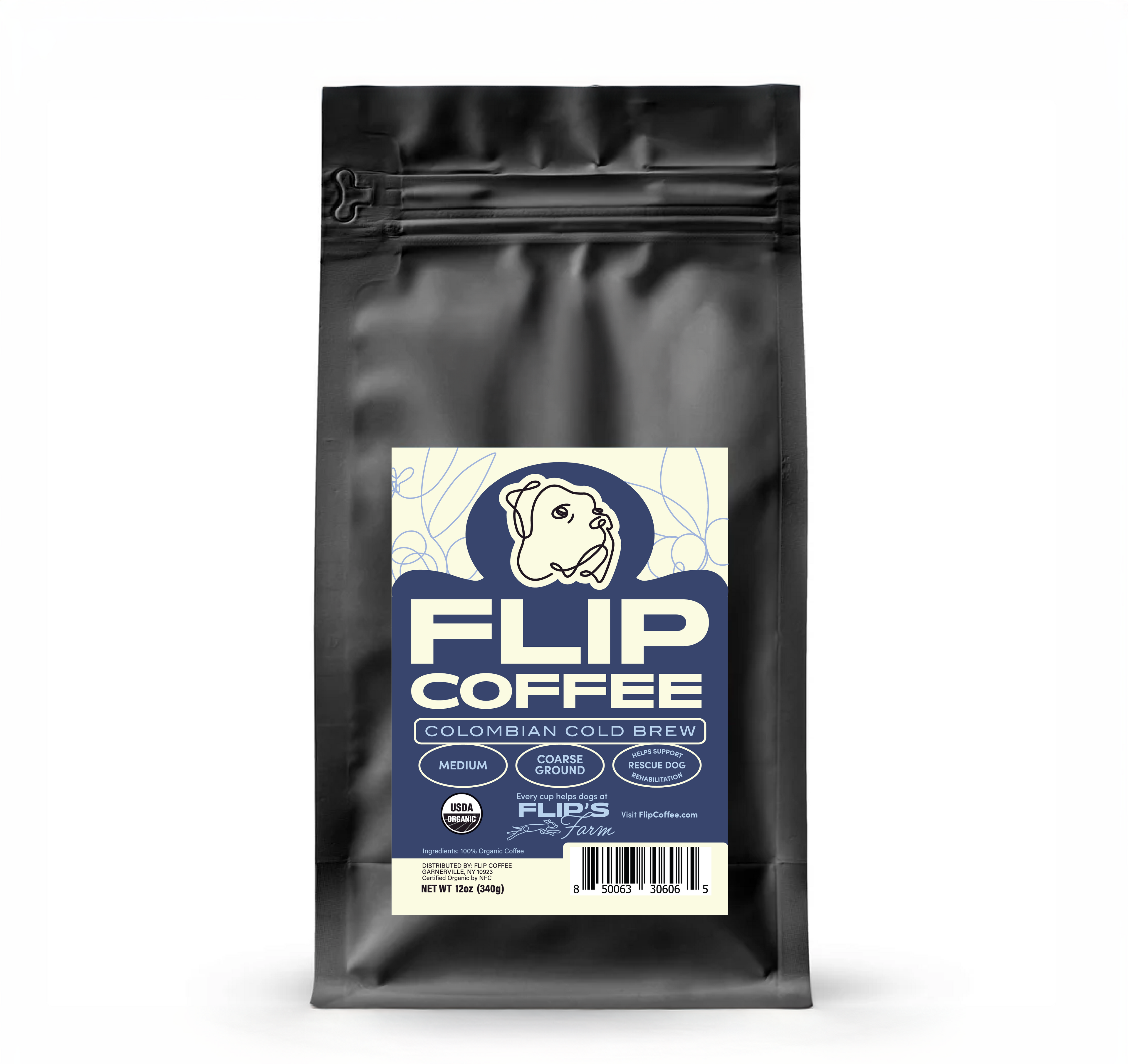 Cold Brew USDA Organic 12 oz Coffee Bag