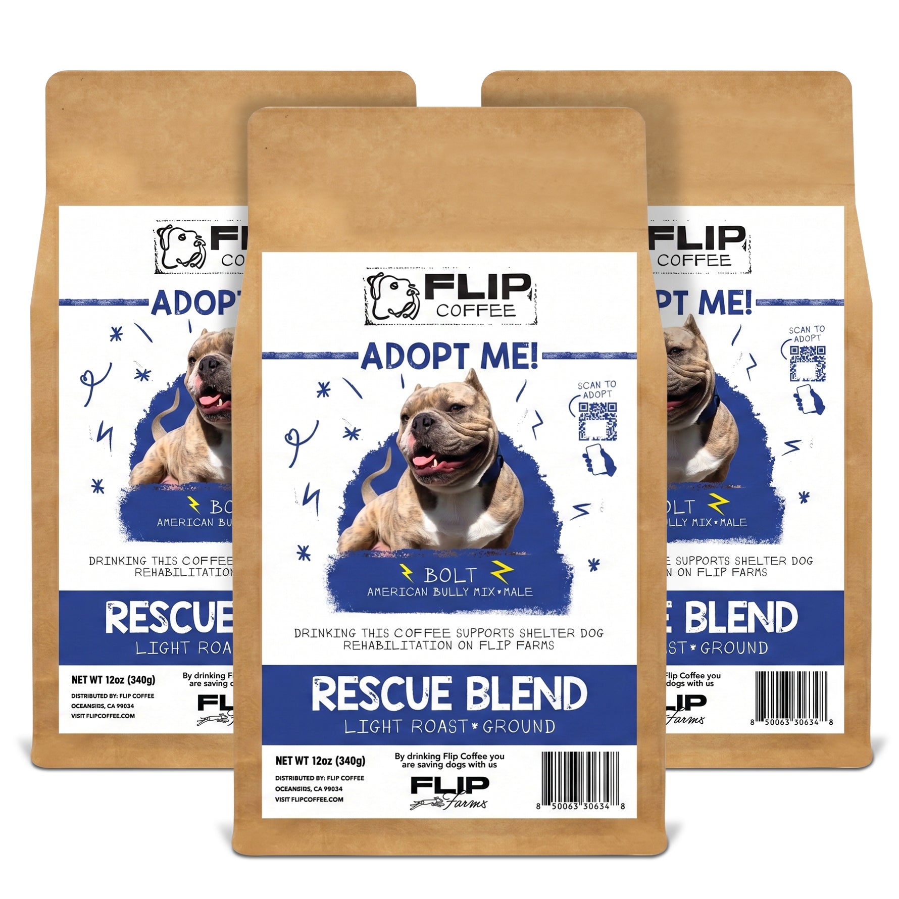 "Bolt" Rescue Roast - Ground 12oz Coffee Bag