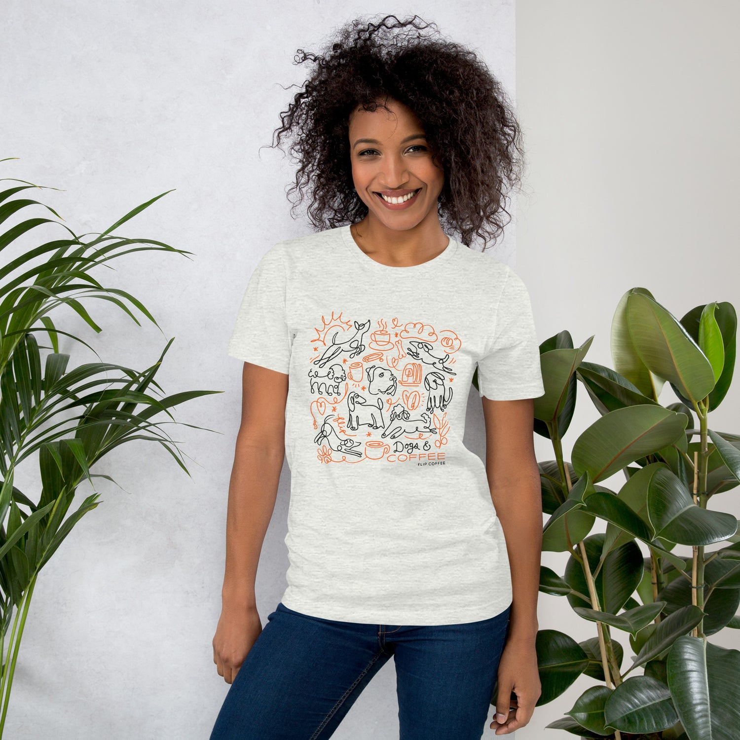DOGS & COFFEE - Unisex t-shirt / Light