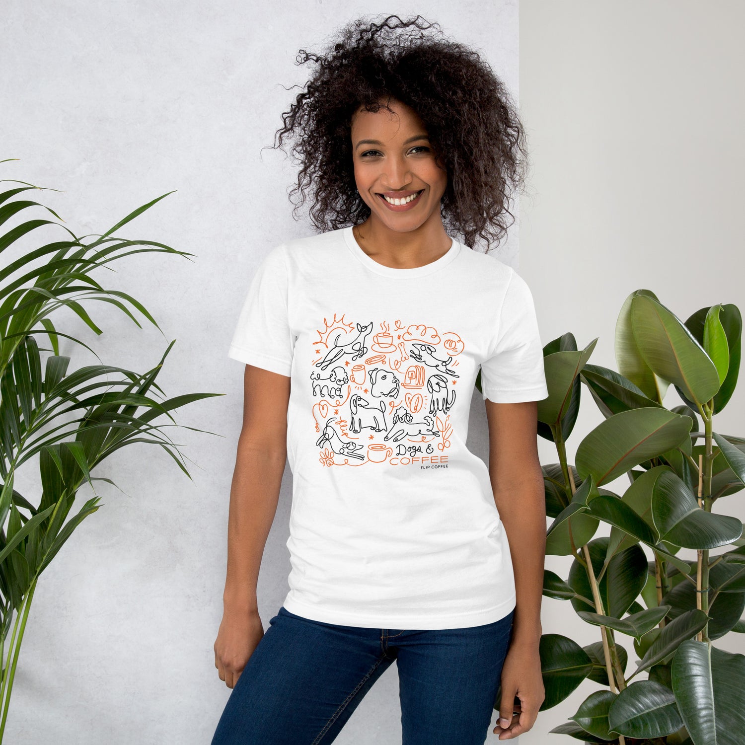 DOGS & COFFEE - Unisex t-shirt / Light