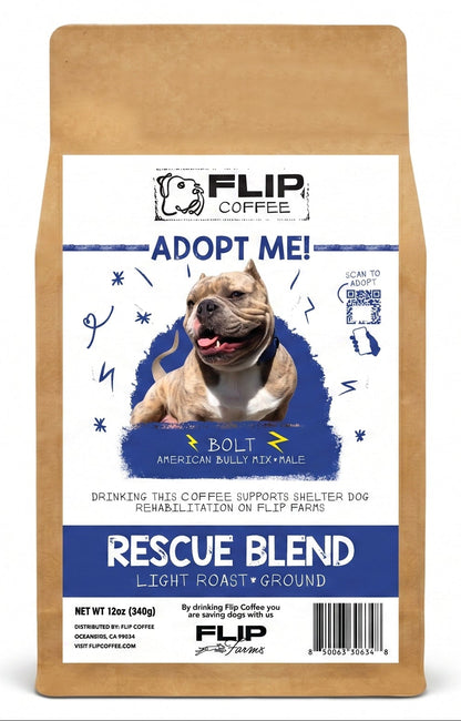 "Bolt" Rescue Roast - Ground 12oz Coffee Bag