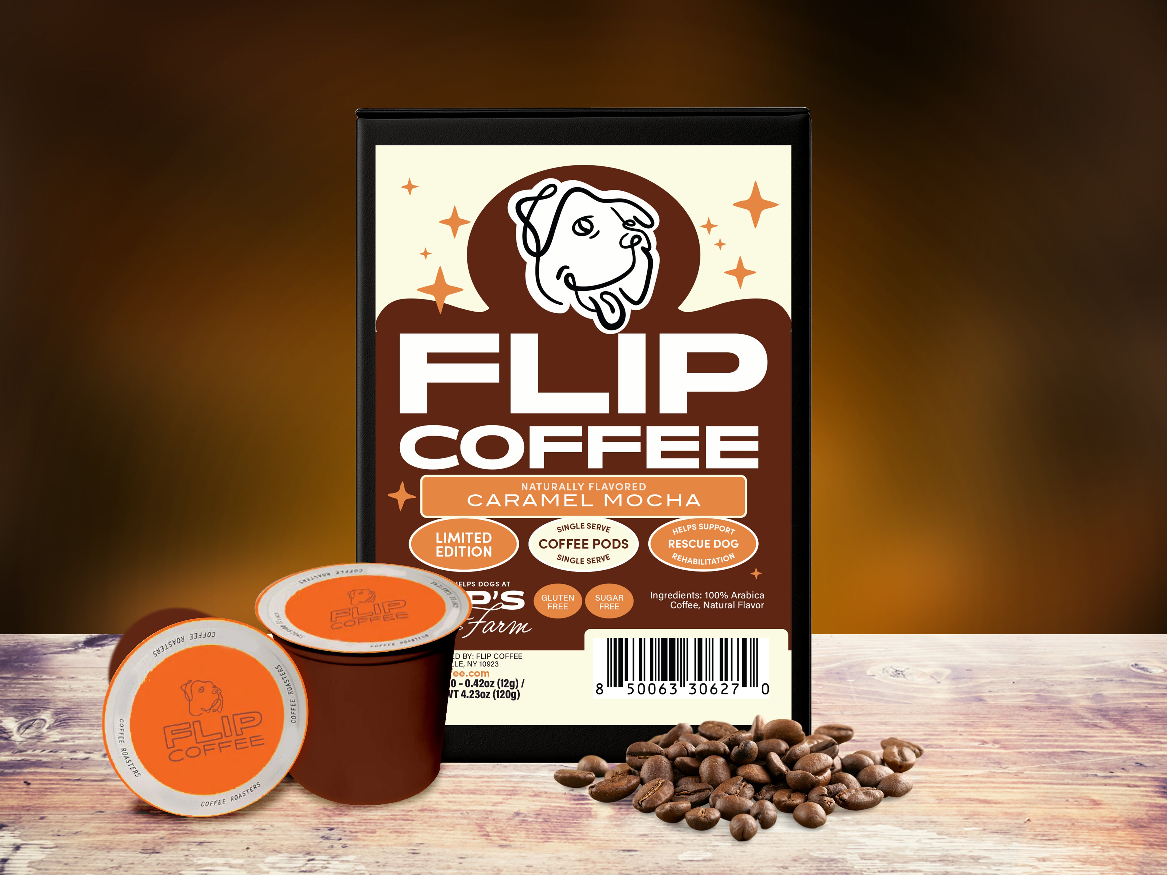 Caramel Mocha Single Serve Coffee Pods (Keurig compatible) – Flip