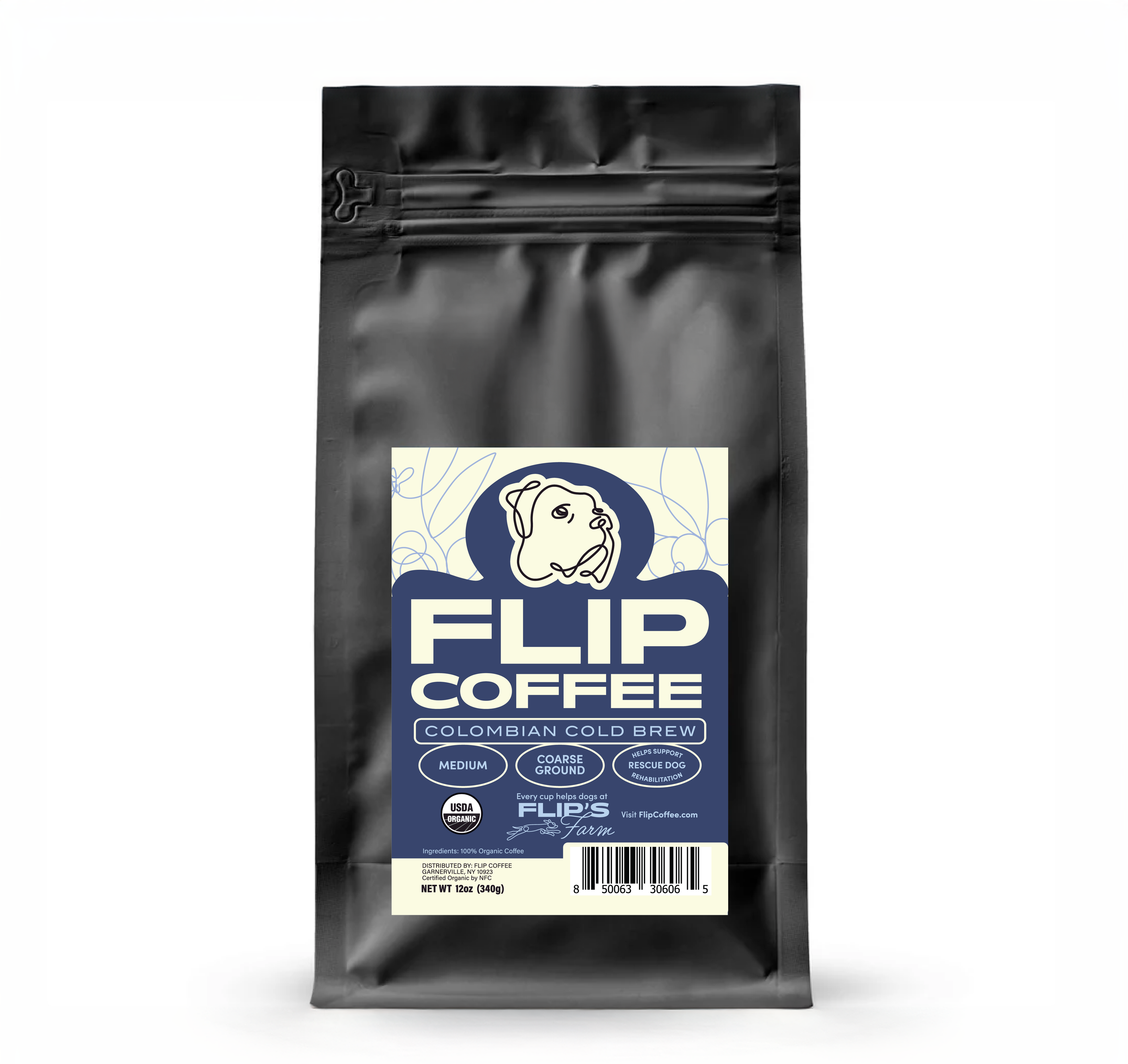 Cold Brew USDA Organic 12 oz  Coffee Bag