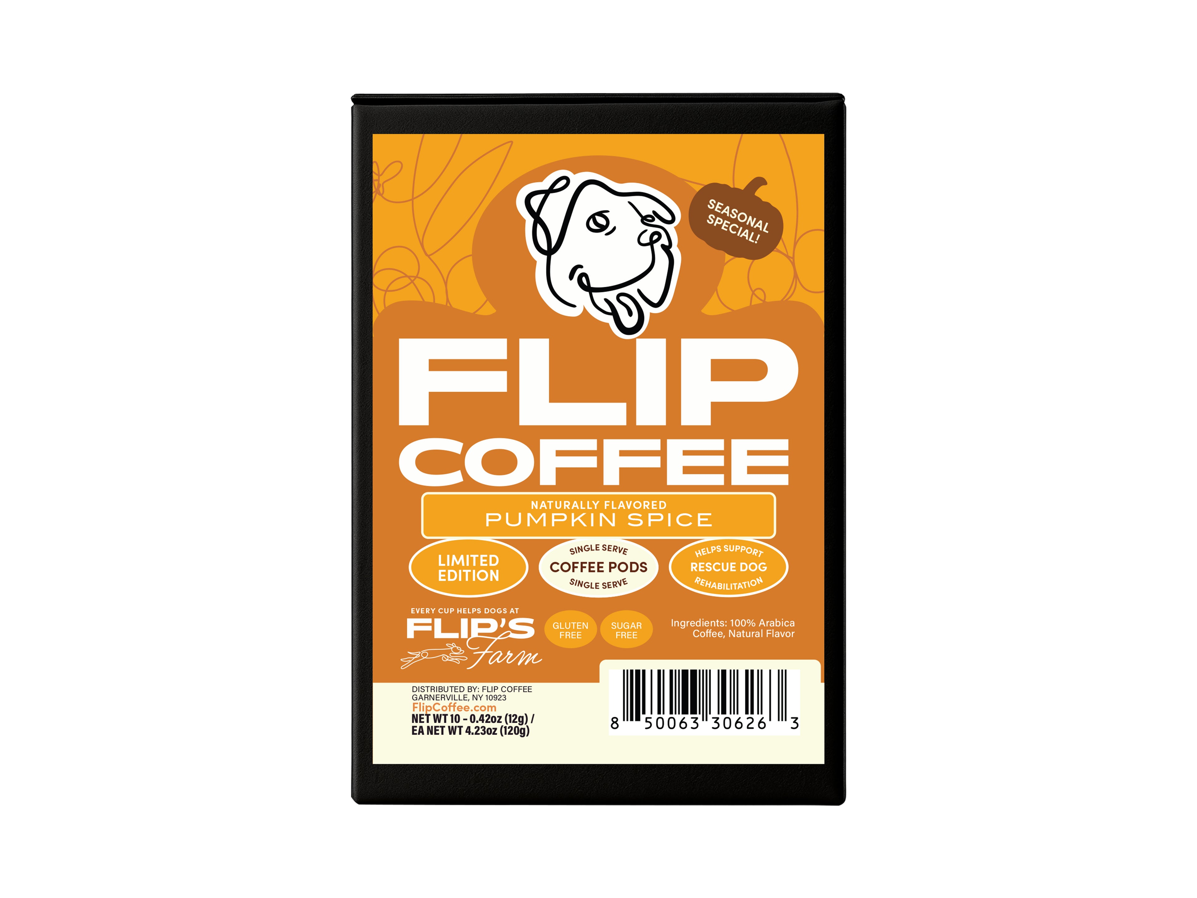 Pumpkin Spice Seasonal 12 oz  Coffee Bag