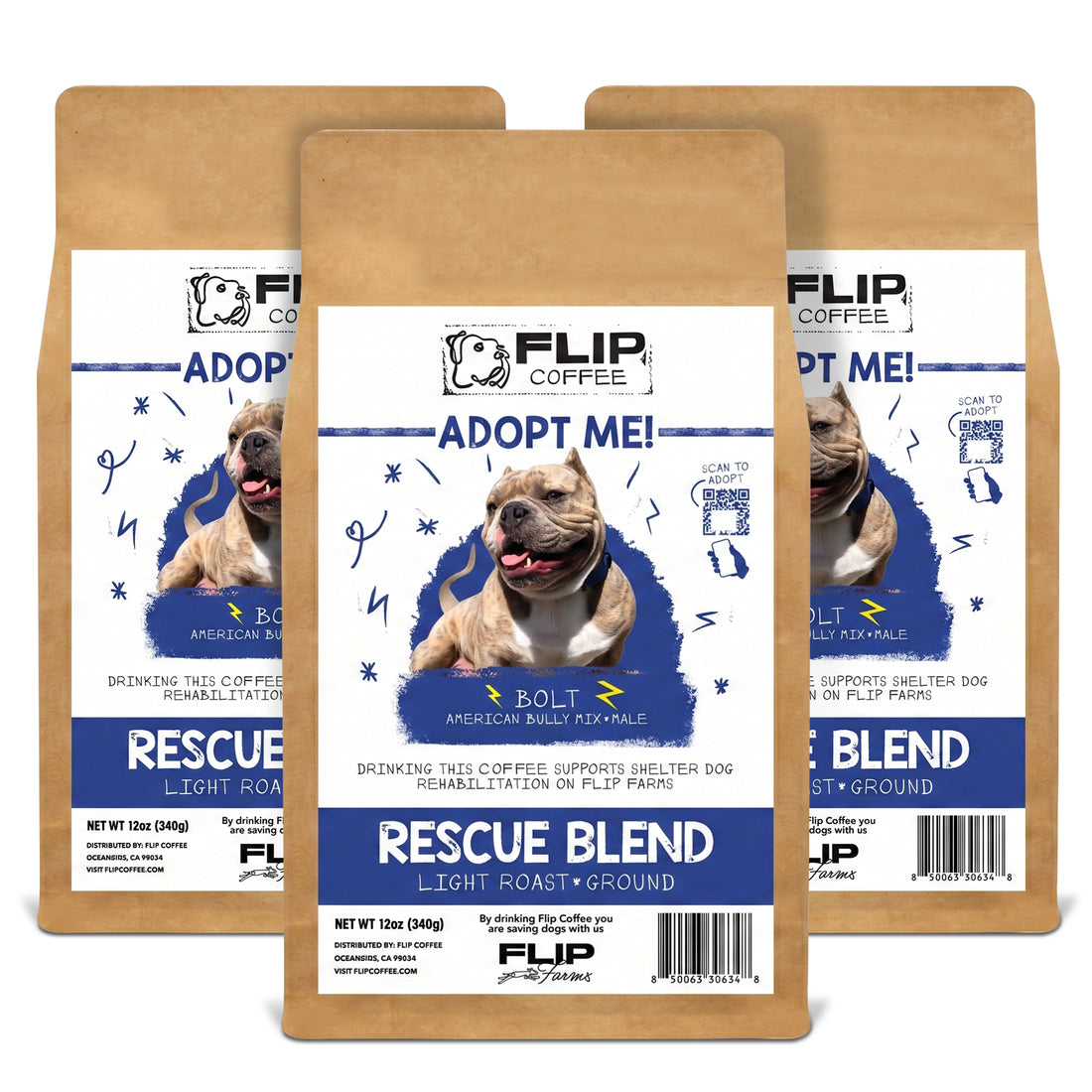 "Bolt" Rescue Roast - Ground 12oz Coffee Bag