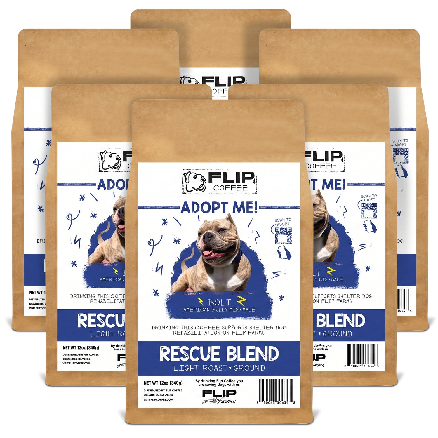 "Bolt" Rescue Roast - Ground 12oz Coffee Bag