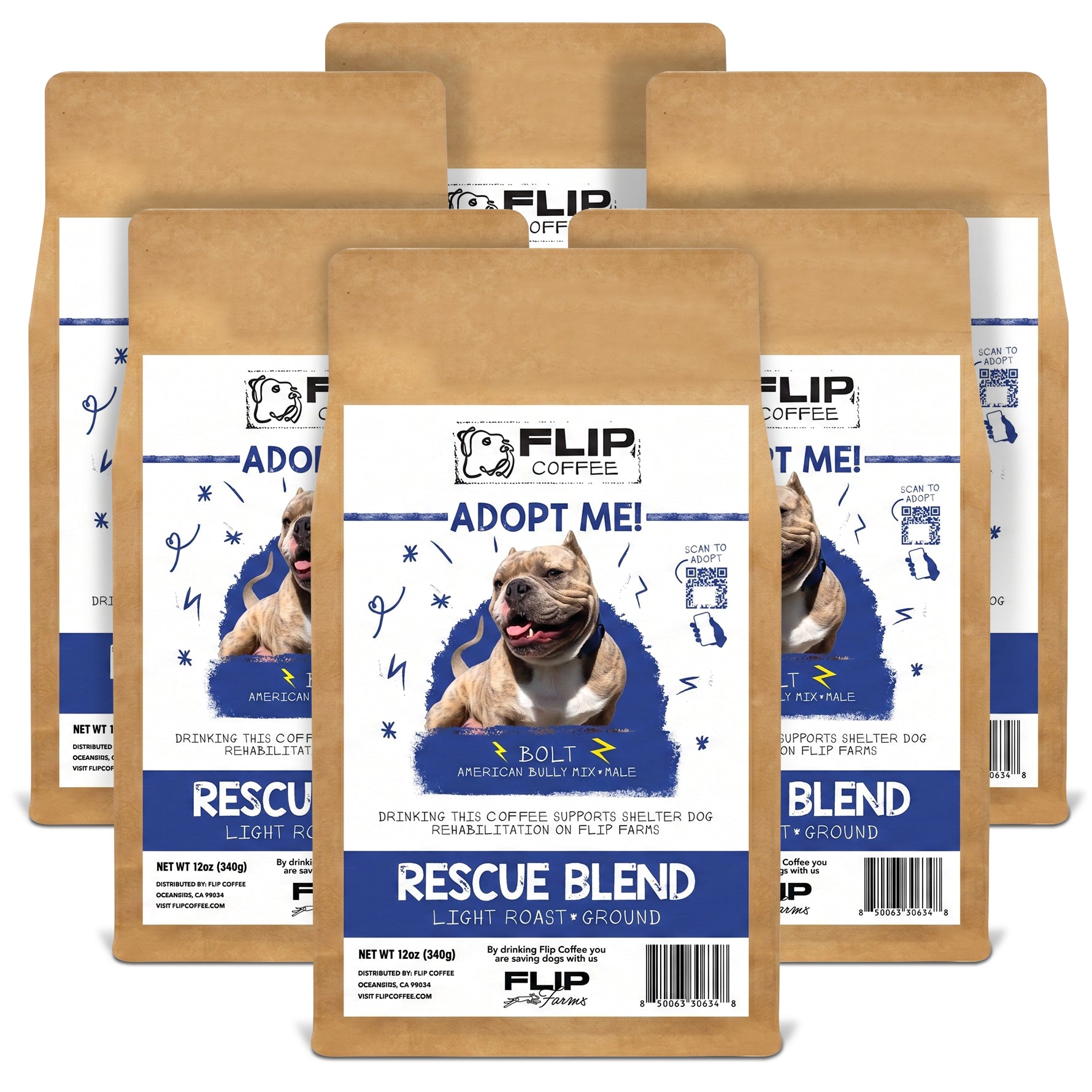 "Bolt" Rescue Roast - Ground 12oz Coffee Bag