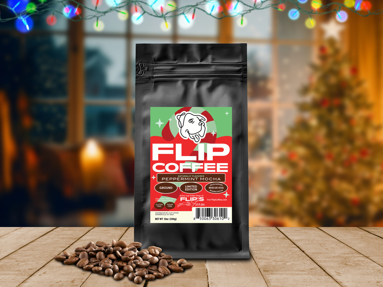 Peppermint Mocha - Ground 12 oz  Coffee Bag