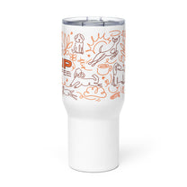 DOGS &amp; COFFEE: Travel mug with a handle