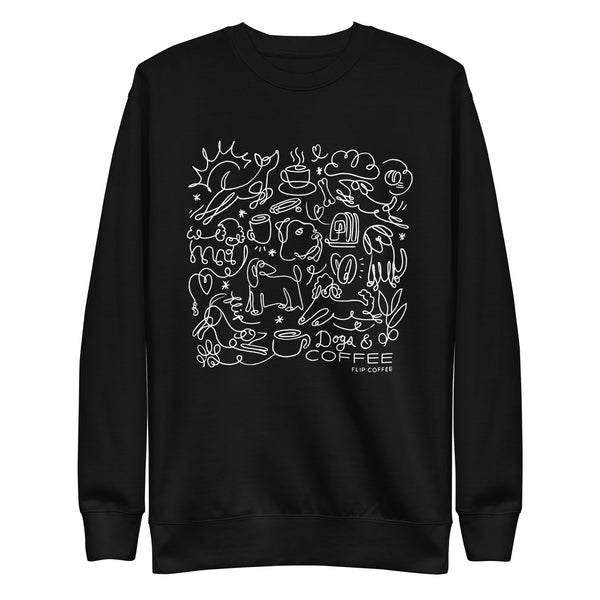 NO COFFEE × CLUBHAUS CREW SWEAT SHIRT unisex-premium-sweatshirt-