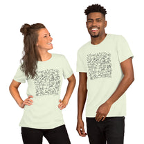 DOGS &amp; COFFEE- Unisex t-shirt / Solid Light